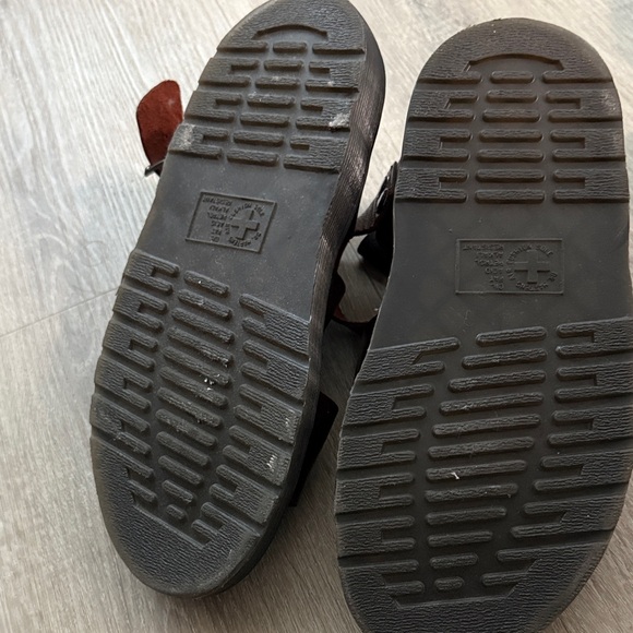 Women's Dr Marten Brown Leather Sandals - Picture 5 of 5